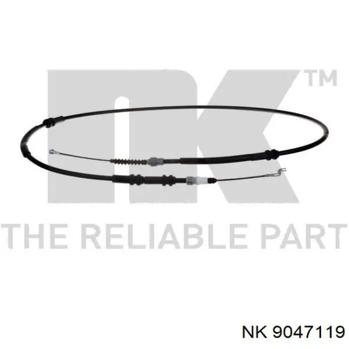 Трос ручного гальма задній, правий/лівий NK 9047119 ціна, від 16.47 USD