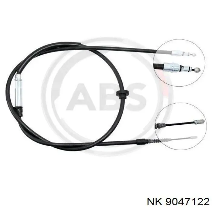 Трос ручного гальма задній, правий/лівий NK 9047122 ціна, від 26.77 USD