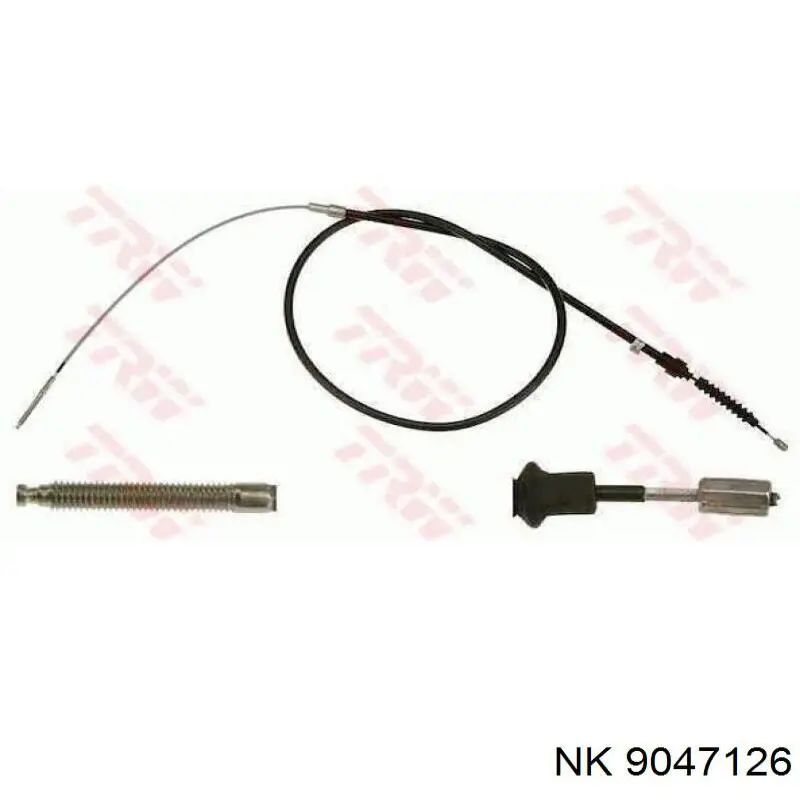 Трос ручного гальма задній, правий/лівий NK 9047126 ціна, від 11.32 USD