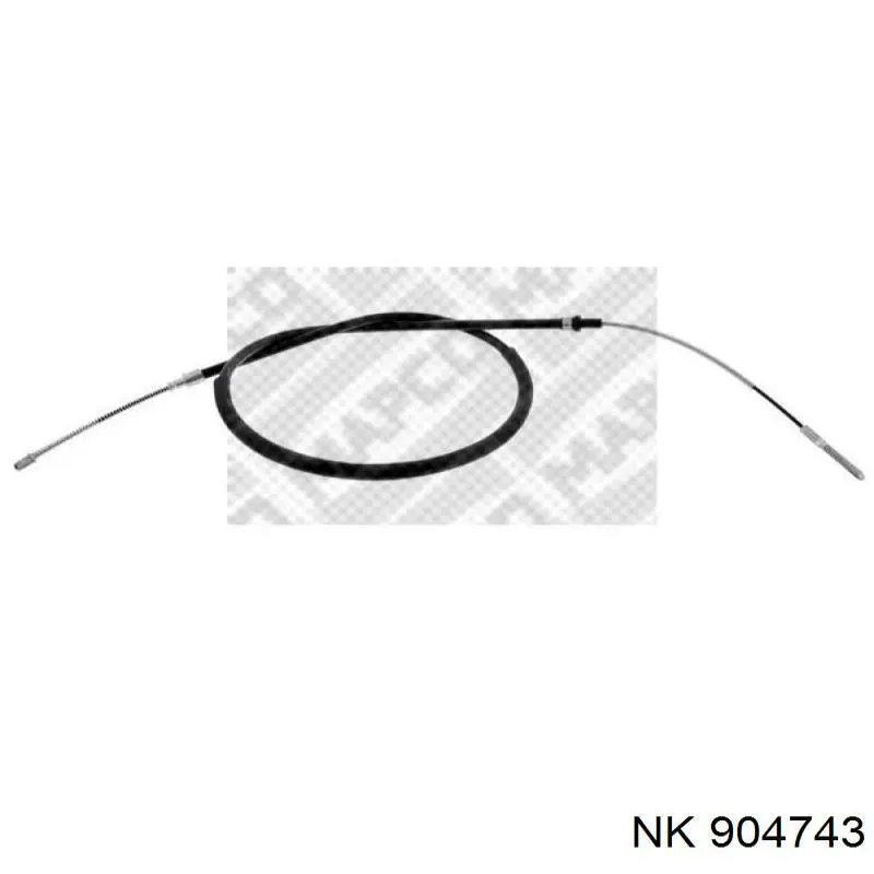 Трос ручного гальма задній, правий/лівий NK 904743 ціна, від 6.17 USD