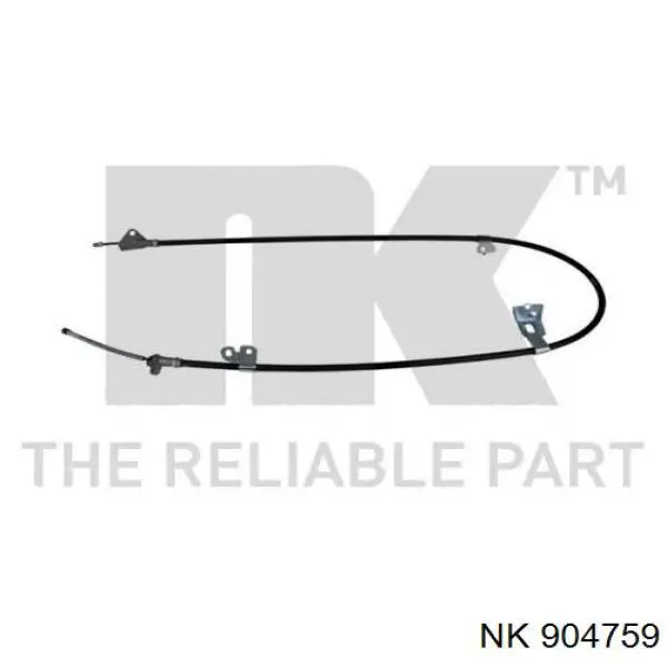 Трос ручного гальма задній, правий/лівий 904759 NK
