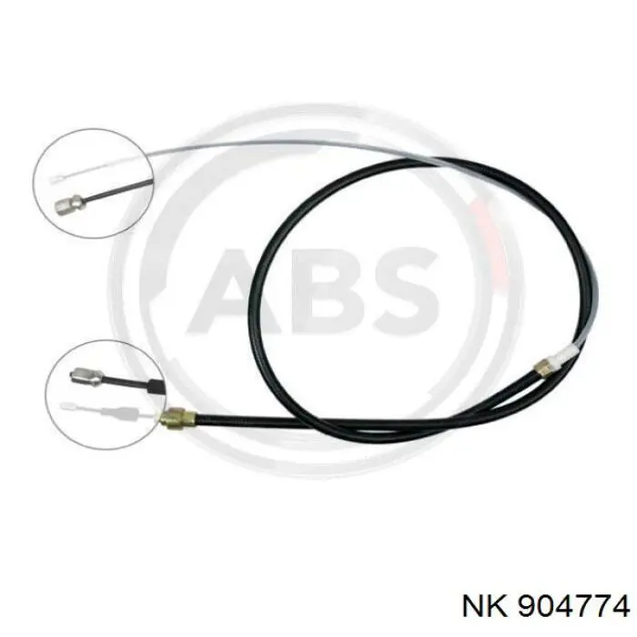 Трос ручного гальма задній, правий/лівий NK 904774 ціна, від 8.36 USD