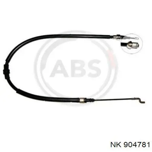 Трос ручного гальма задній, правий/лівий NK 904781 ціна, від 8.45 USD