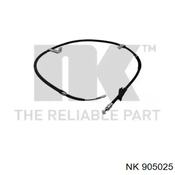 Трос стоянкового гальма задній лівий NK 905025 ціна, від 37.13 USD