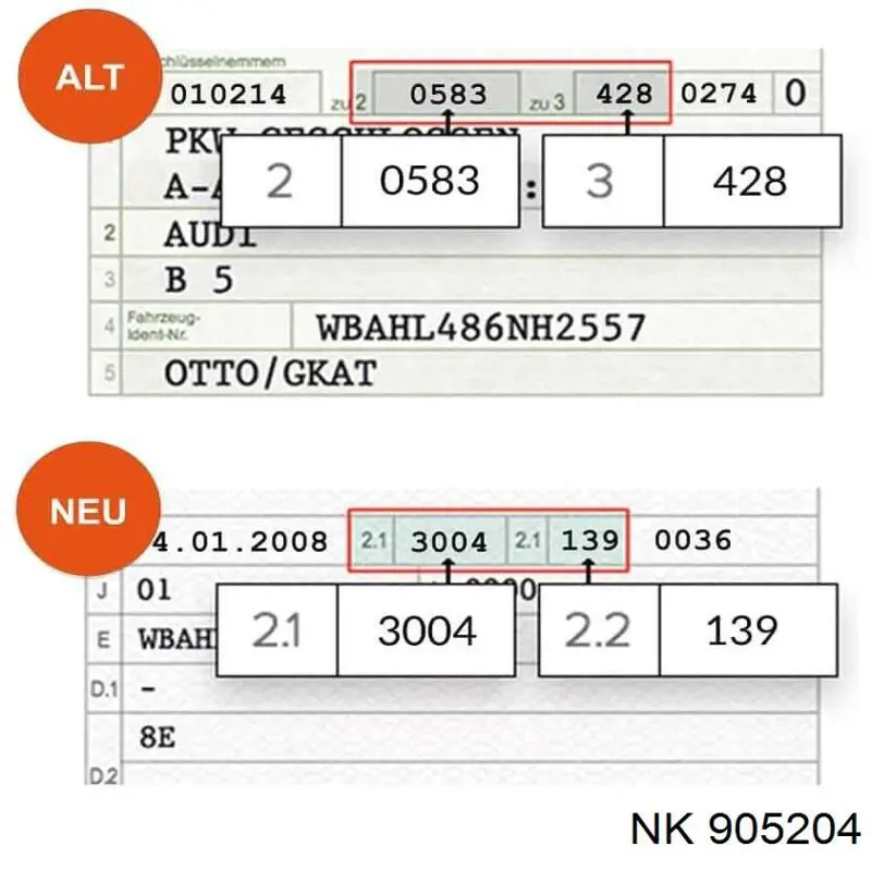 Трос ручного гальма задній, лівий 905204 NK