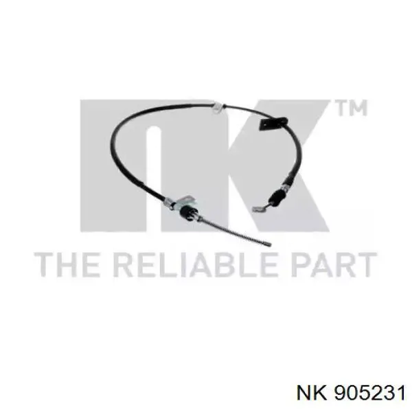 Трос стоянкового гальма задній лівий NK 905231 ціна, від 30.54 USD