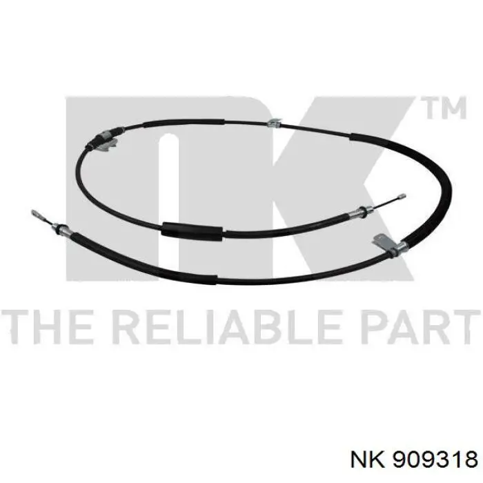 Трос ручного гальма задній, правий 909318 NK