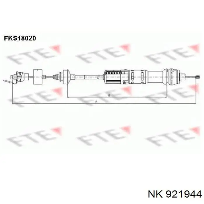 Трос зчеплення NK 921944 ціна, від 17.70 USD