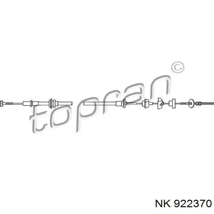 Трос зчеплення NK 922370 ціна, від 6.90 USD