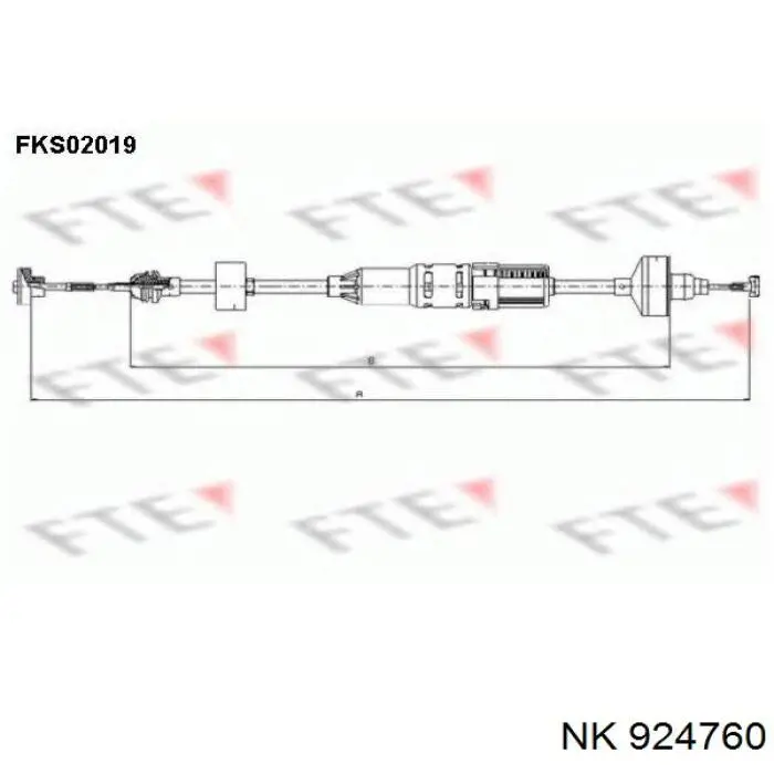 Купити 924760 NK Трос зчеплення