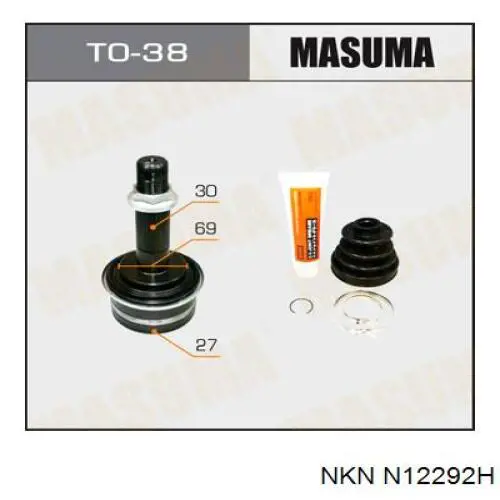 Купити TO038 HDK Шарнір приводу зовнішній