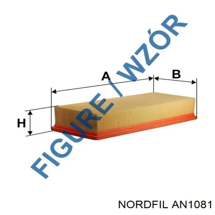 Фільтр повітряний AN1081 Nordfil