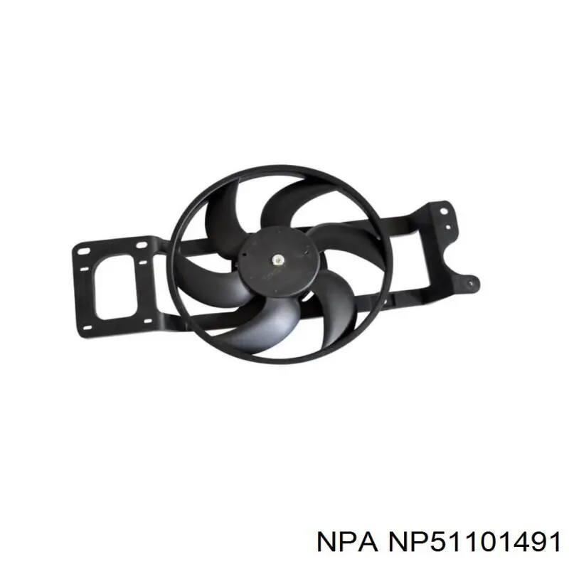 NP51101491 NPA електровентилятор охолодження в зборі (двигун + крильчатка)