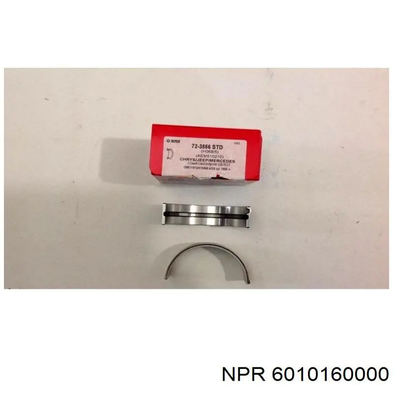 Вкладиші колінвала, корінні, комплект, стандарт (STD) ENT071501STD Engitech