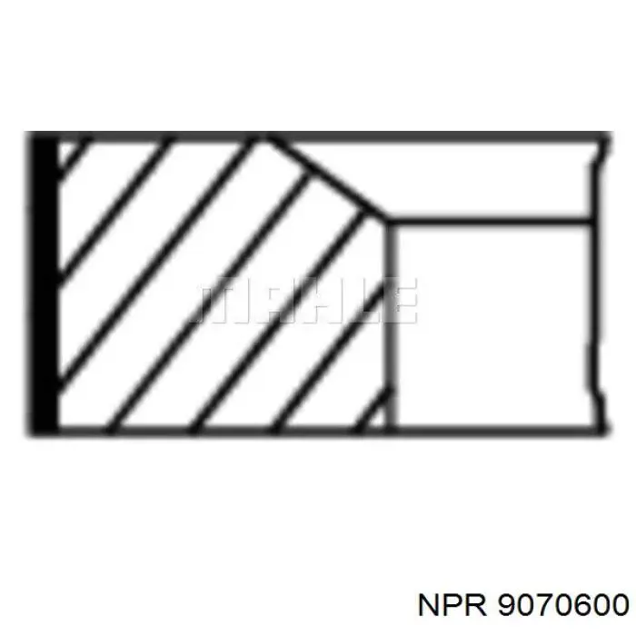 9070600 NE/NPR кільця поршневі на 1 циліндр, std.