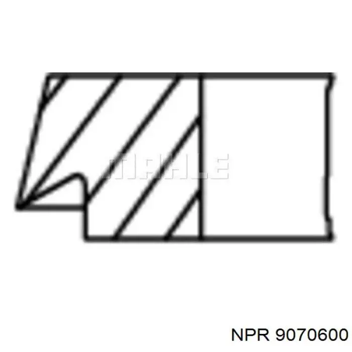 Кільця поршневі на 1 циліндр, STD. NE/NPR 9070600 ціна, від 16.72 USD