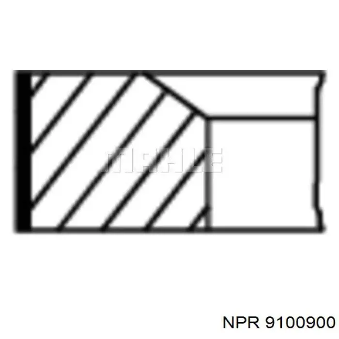 9100900 NE/NPR кільця поршневі на 1 циліндр, std.