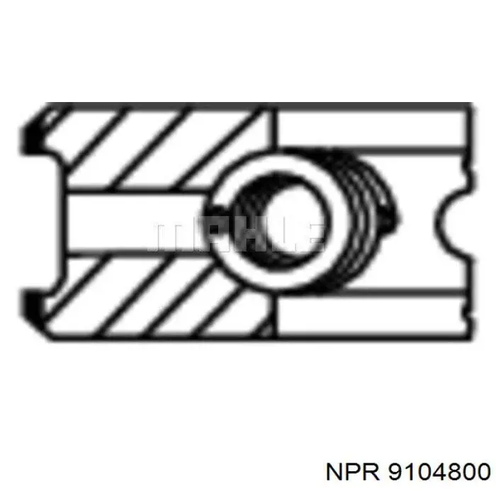 9104800 NE/NPR кільця поршневі на 1 циліндр, std.