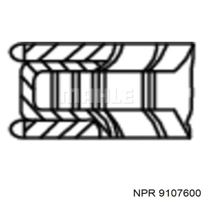9107600 NE/NPR кільця поршневі комплект на мотор, std.