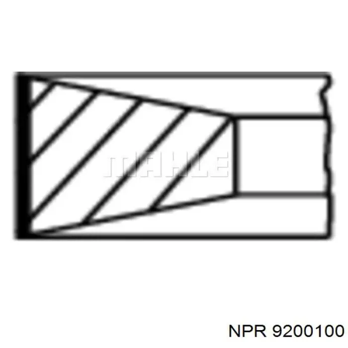 9200100 NE/NPR Кільця поршневі на 1 циліндр, STD.