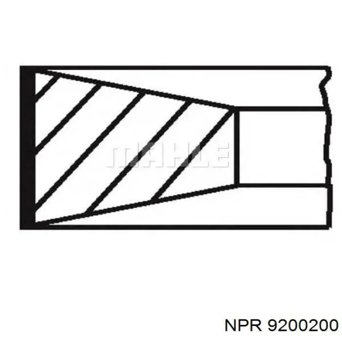 Кільця поршневі на 1 циліндр, STD. NE/NPR 9200200 ціна, від 14.06 USD