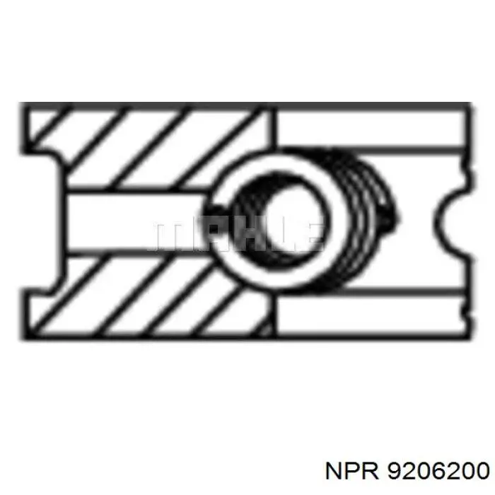 9206200 NE/NPR кільця поршневі на 1 циліндр, std.