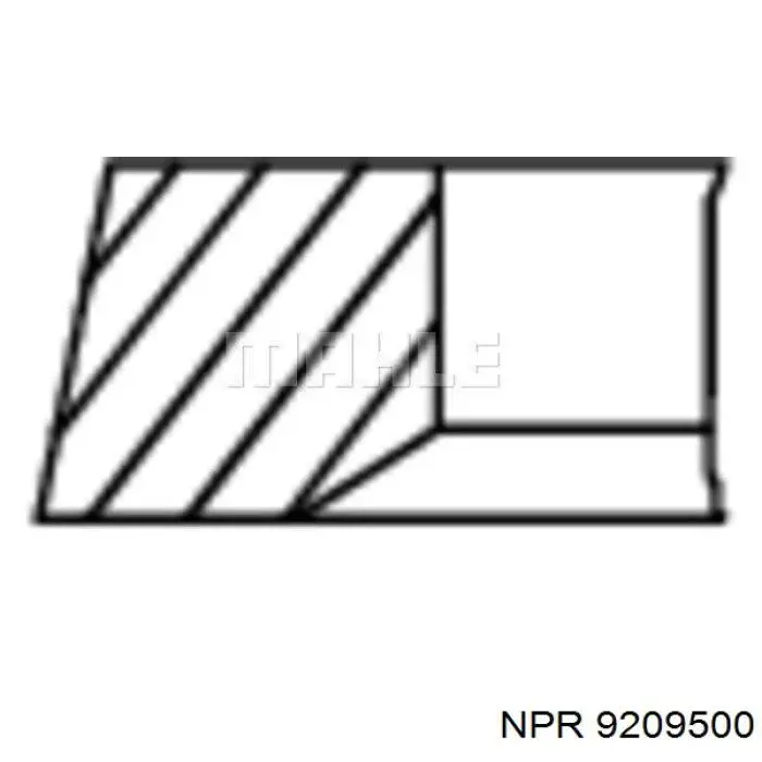 Кільця поршневі на 1 циліндр, STD. NE/NPR 9209500 ціна, від 16.46 USD