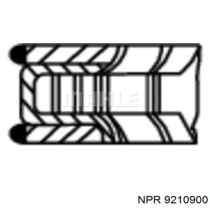 9210900 NE/NPR кільця поршневі комплект на мотор, std.