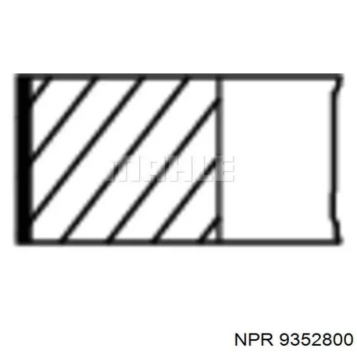 9352800 NE/NPR кільця поршневі на 1 циліндр, std.