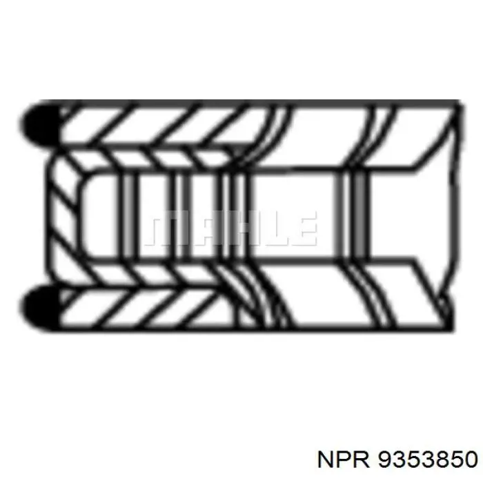 9353850 NE/NPR кільця поршневі на 1 циліндр, 2-й ремонт (+0,50)