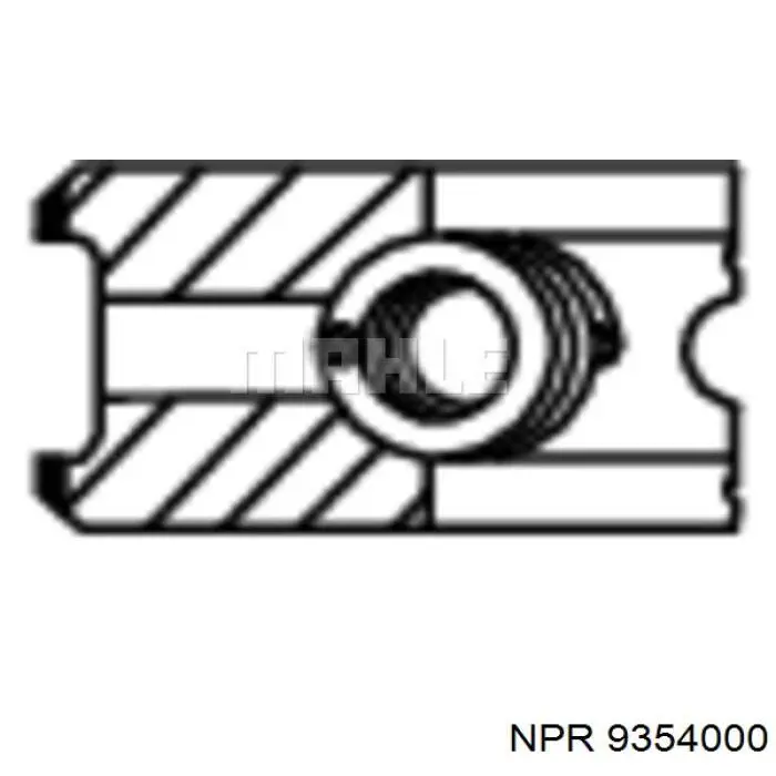 9354000 NE/NPR кільця поршневі на 1 циліндр, std.