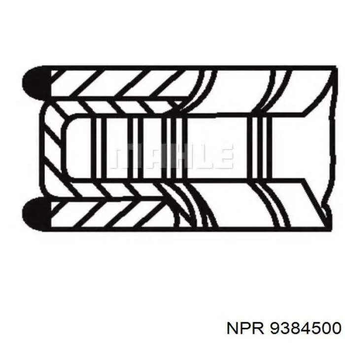 9384500 NE/NPR кільця поршневі на 1 циліндр, std.