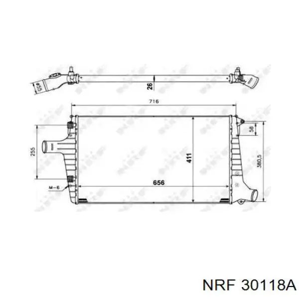 Система охолодження наддувочного повітря NRF 30118A ціна, від 76.01 USD