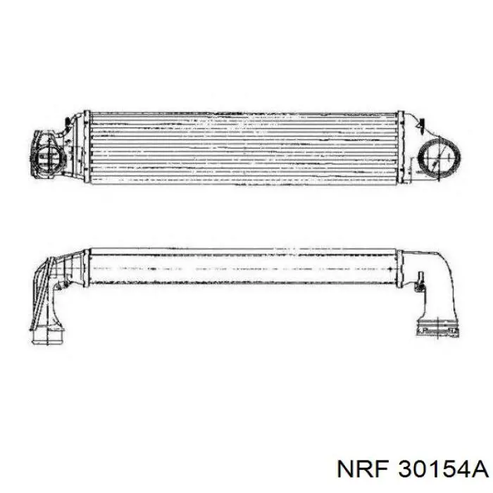 30154A NRF радіатор интеркуллера