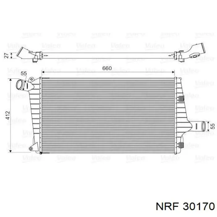 30170 NRF радіатор интеркуллера