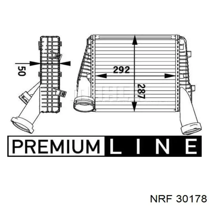 30178 NRF радіатор интеркуллера