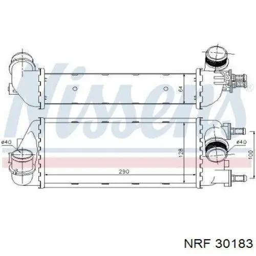 Інтеркулер 96466 Nissens