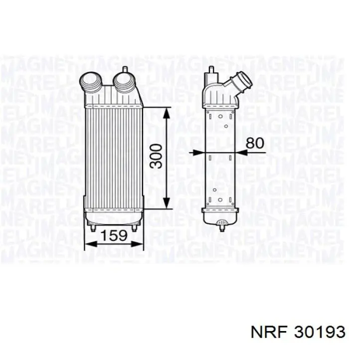 FP54T66AV AVA радіатор интеркуллера