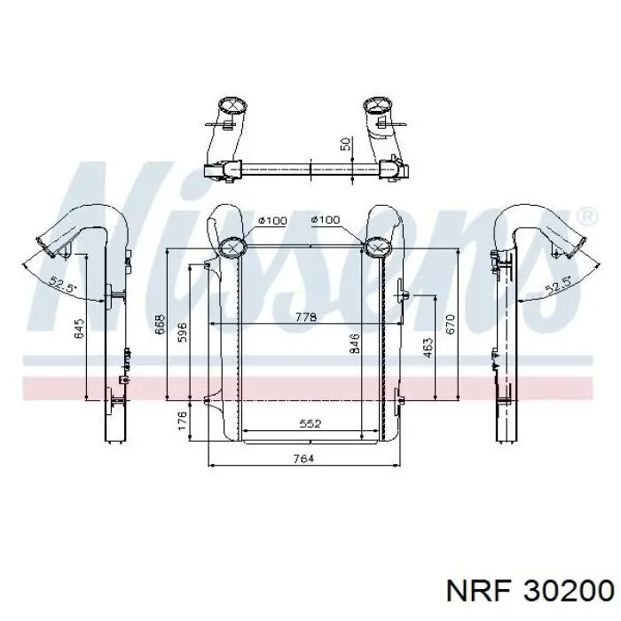 30200 NRF радіатор интеркуллера