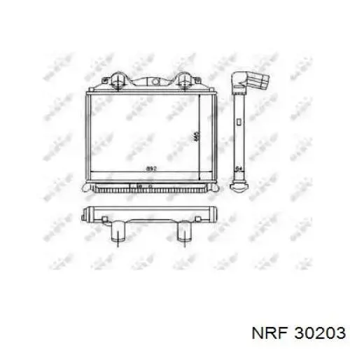 30203 NRF радіатор интеркуллера