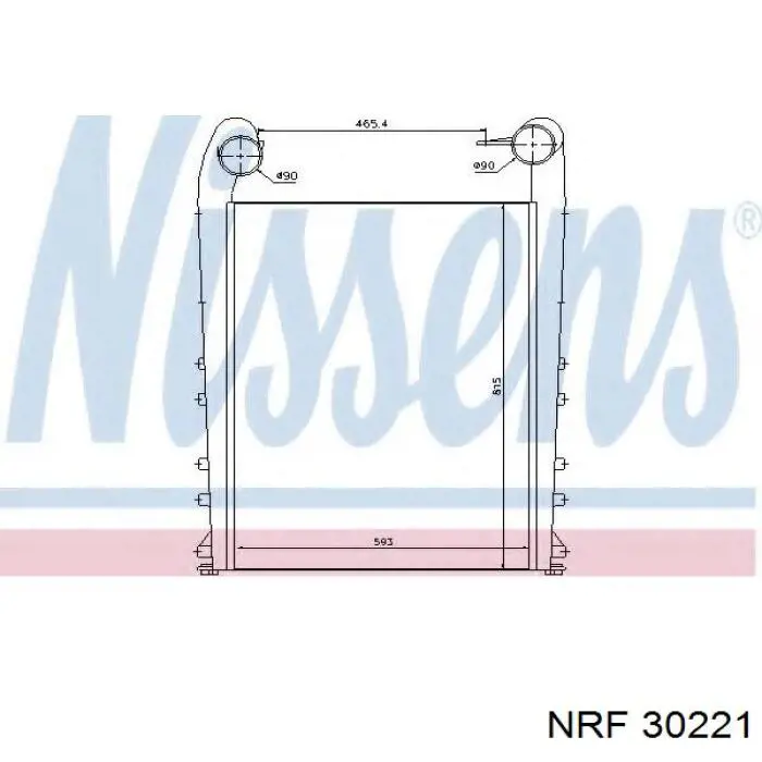 30221 NRF радіатор интеркуллера