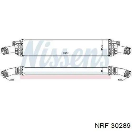 Система охолодження наддувочного повітря NRF 30289 ціна, від 76.22 USD