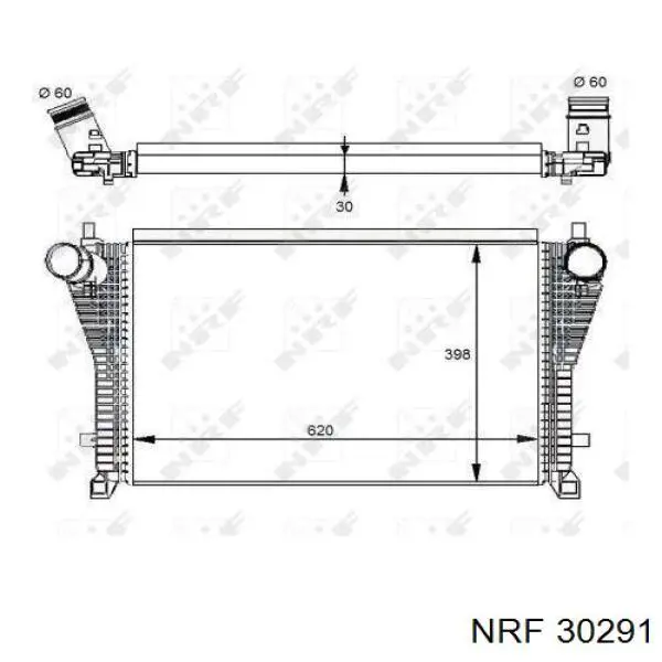 30291 NRF радіатор интеркуллера