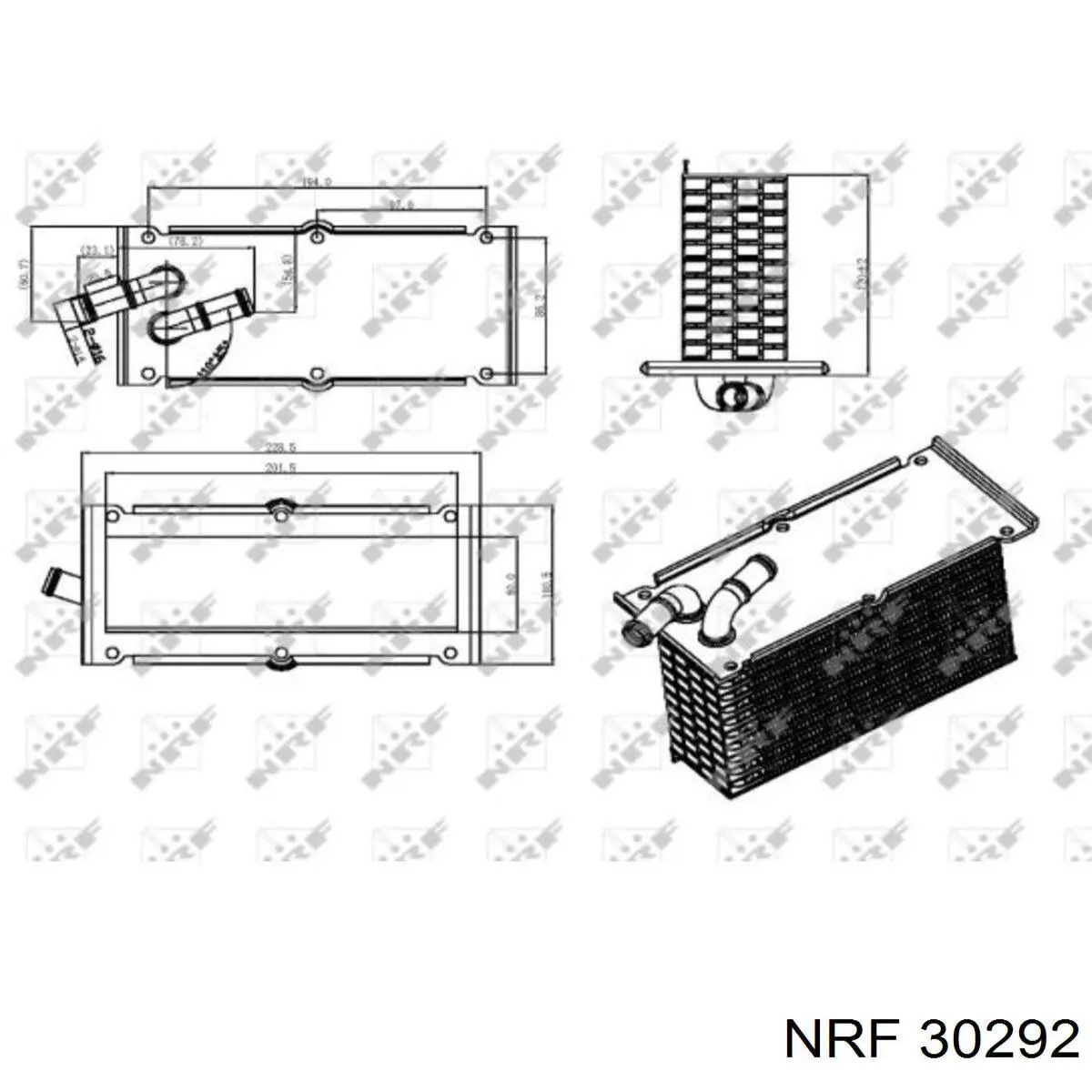 30292 NRF радіатор интеркуллера