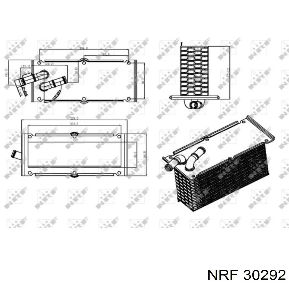 Радіатор интеркуллера 30292 NRF