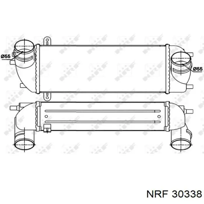 Купити 282712F050 HCC Радіатор интеркуллера