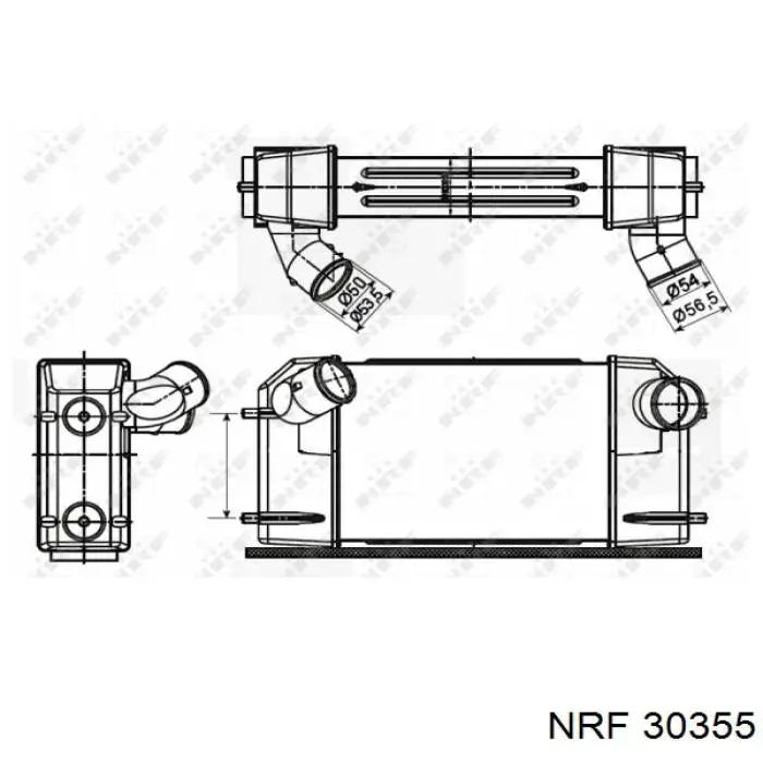 Купити FTP8030 Land Rover Радіатор интеркуллера