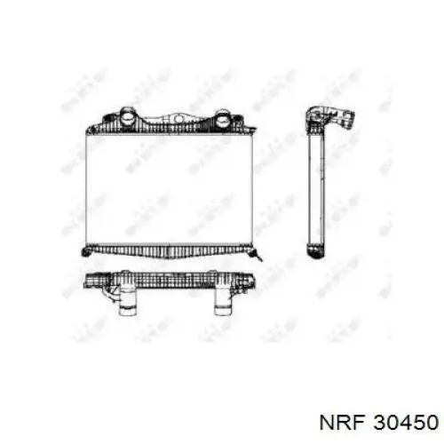 30450 NRF радіатор интеркуллера