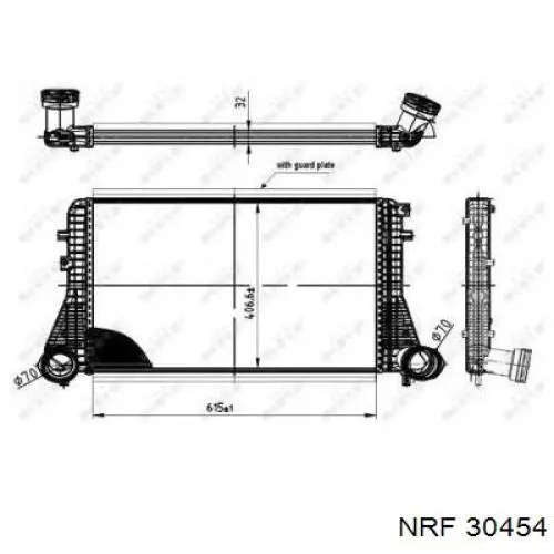 Система охолодження наддувочного повітря NRF 30454 ціна, від 108.26 USD