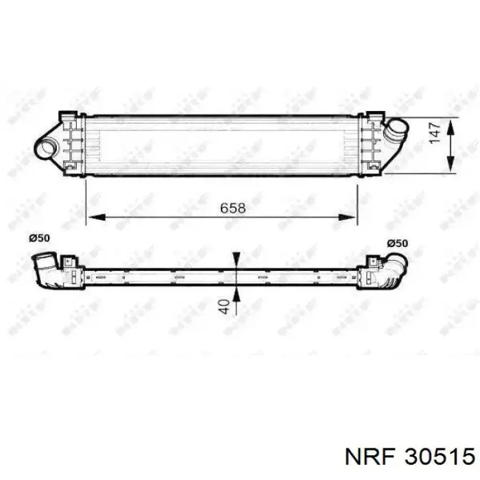 Купити 991796A Ford Радіатор интеркуллера